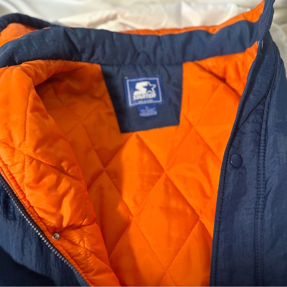 Vintage University of Illinois Starter jacket. Chief Illini. IIlliniwek Mens Lg - Picture 8 of 10